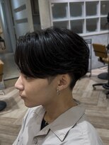 曲がる縮毛矯正専門店 バイ レイズ 名駅(曲がる縮毛矯正専門店 by RAYS) アイロンで作るニュアンス毛流れ刈り上げセンターパート h