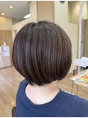 艶感ベージュマットボブ
