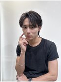 men's/メンズ/ブルーブラック/フェザーパーマ/ダウンパーマ/池袋