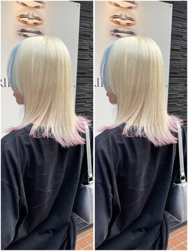 ローリン(Rolling) 【Motoki】 10代/ミディアムレイヤー/ブロンド/天神大名