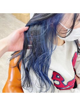 リシャルム 新保店(Re charme) ネイビーブルー　イヤリングカラー