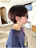 髪質改善カラー大人ショート