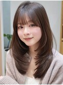 レイヤーカットハッシュカット顔周りカットワンホンRI-97