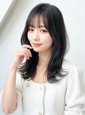 20代30代◎韓国風くびれレイヤー髪質改善カラーロングヘア