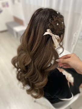 ホワイト(White) お花アレンジ♪