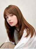 ミディアムレイヤー/顔周りレイヤー/小顔ヘア/似合わせカット