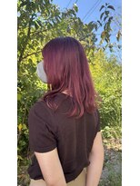 ヘアーコンセプト アイアイオ(HAIR CONCEPT iio)&nbsp;ミルクティーベージュに色落ちするボルドーカラー