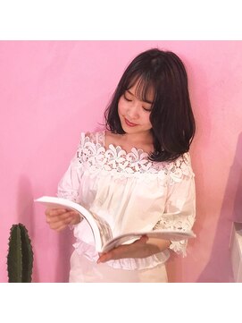 レイドバック(LAID BACK) 【LAIDBACK代官山】シースルーバングのミディアムヘア★