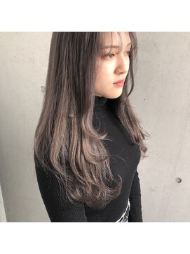 ユノ(juno) 透け感シルバーグレージュ