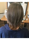 **アッシュグレーハイライト**