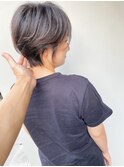 大人ショート/丸み/耳かけ