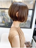 《knit銀座》大人可愛い20代30代40代ショートボブ丸み前下がり