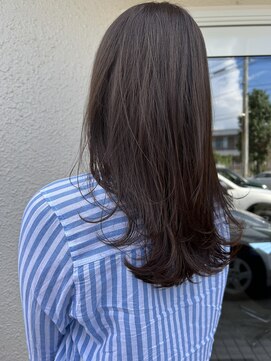 ミリ 久留米(miri..) グレージュ×レイヤーカット haru