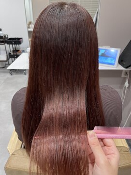 グロウ バイ フェイス(GLOW by face) 【髪質改善】ピンクベージュカラー 髪質改善トリートメント