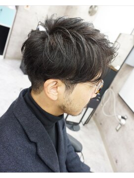 ヘアテリア リュウ 大塚(hair teria ryu) メンズカット/センターパート/アップバング