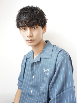 マイロ(mailo) ツーブロック+マッシュ+スパイラルパーマ