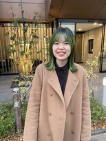 アイリー 名古屋(A/LEE)&nbsp;ルーツカラー／ミドリヘア