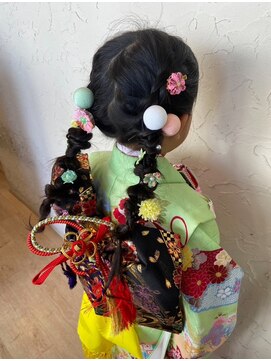 ヘアーアンドスパ ルーチェ(hair&spa Luce) 七五三×ツイン編みおろし