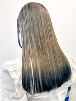 オジョマノ(OjOmano) ケアブリーチダブルカラーインナーカラーハイライト20代30代前髪