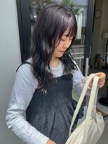 トナリ(tonari)&nbsp;セミロング　ブラックアッシュ　前髪あり【鹿児島中央駅】