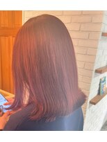 クラップス 綱島店(CLAPS) ピンクカラー/ピンクブラウン/切りっぱなし外ハネ