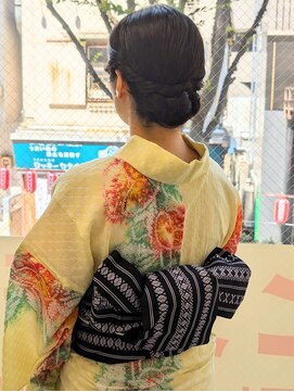ヒデ美容室 浴衣ヘアアレンジ