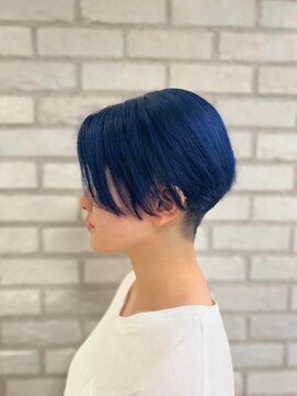 アッシュ 稲田堤店(Ash) ネイビー×センターパート