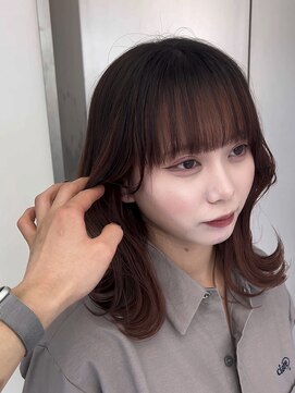 ビューナゴヤ 名駅(VIEW NAGOYA) 前髪カタログ/イメチェンスタイル／ウェーブパーマ/こなれミディ