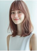☆オリーブグレーココアベージュ小顔クラゲヘアー/黒髪/髪質改善