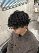 ビカムメンズヘアー 栄店(become men's hair)&nbsp;シャドウパーマメンズ韓国ヘアダウンパーマスパイラルパーマ