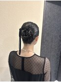 パーマを活かした個性派タイトアレンジ★/お呼ばれ.結婚式