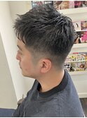 黒髪/刈り上げ/ベリーショート/アップバング/men'shair