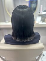 アオ 花咲町(a-o) 暗髪切りっぱなしボブ♪