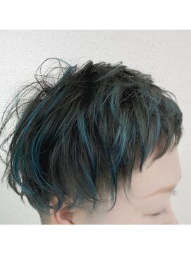 ヌ～ ベリーショート＋ハイライトダブルカラー