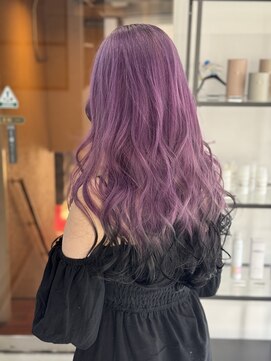 ソルバイジゼル(sol by gisele) 【周りと被らない】エンドカラー×ラベンダーパープル×10～20代