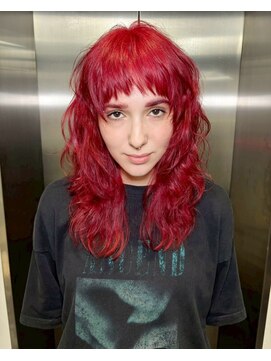 ヌル 原宿店(Null) レッドカラー/デザインカラー/ブリーチカラー/原宿/表参道