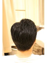 ヘアーモードキクチ 日本橋三越前店 ウェーブパーマ×ツーブロ