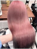 韓国風レイヤーカットブリーチダブルカラー前髪