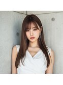 ナチュラルロングヘア【大倉山駅/縮毛矯正/髪質改善】