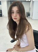 ふんわりカールヘルシースタイルルーズヘアショコラアッシュ
