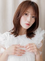 カバーヘア ブリス 戸田公園西口店(COVER HAIR bliss)&nbsp;ローズブラウンくびれヘア外ハネウルフカットY戸田公園20代30代