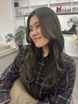 アオ(AO。) オリーブベージュ/ベージュカラー/透明感カラー/アッシュ