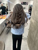 キング 心斎橋店(K!ng)&nbsp;韓国オルチャンレイヤーカット透明感カラー顔まわり前髪カット