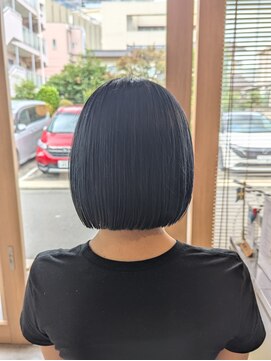 オーガニック リブ 川越(organic+live) 20代30代かわいい切りっぱなしボブ