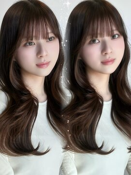 アイシー 表参道(ICY) 春夏人気透明感カラー&顔周りカット/前髪カット