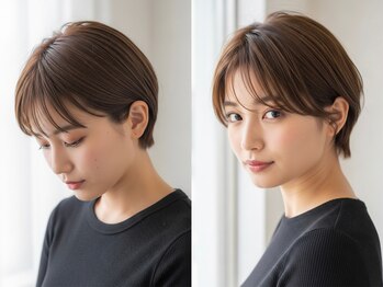 ペイジバイネオリーブ 吉祥寺店(Paige by Neolive)の写真/吉祥寺で癖毛のお悩みを解決！顔周りのレイヤーカットで、あなただけの魅力を創造します◎