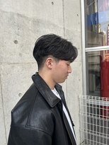 ヘアーデザイン アルエ(HAIR×design ARUE) 毛流れ風刈り上げセンターパート