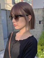 ナループロア ルームー(Nalu pu loa ROOMOO) グレージュインナーカラー☆タッセルボブ/韓国ボブ