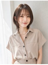 レガリタ(Regarita)&nbsp;小顔くびれウルフ/ミルクティーベージュ/20代30代丸みボブ　原田