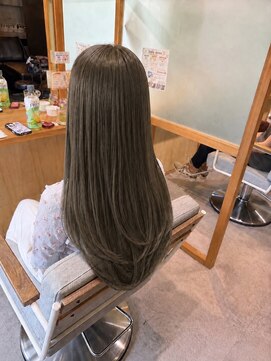 シェリール 八千代台駅(CHERIR) 顔まわりレイヤー×オリーブベージュ